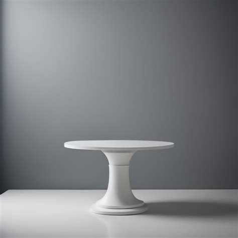 Premium Photo | White marble table