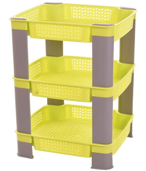 Truenow Ventures Multipurpose Plastic Storage Rack 3 Tier Buy