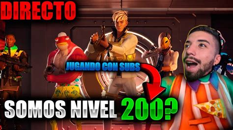 Subiendo De Nivel En Fornite En Vivojugando Fornite En Vivo Con Subs