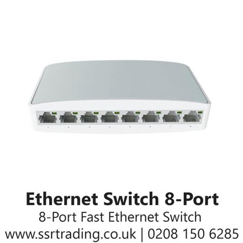 Ethernet Switch 8 Port, Standard 8-Port Fast Ethernet Switch