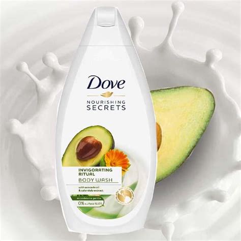 Dove Avocado Oil Calendula Extract Invigorating Body Wash Ntuc