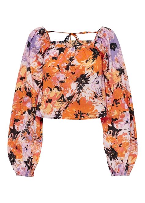 JDY Isabella Floral Print Top - Matalan