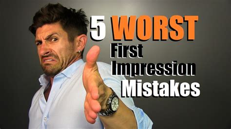 5 WORST First Impression MISTAKES Men Make How To Fix Them YouTube