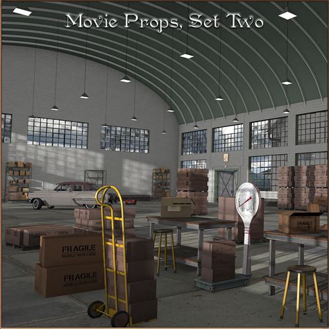 Movie Props, Set 02 3D Models DreamlandModels