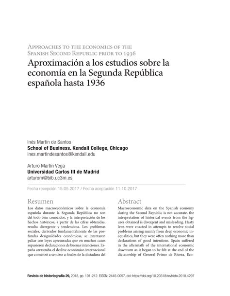 PDF Aproximacion A Los Estudios Sobre La Economia En La Segunda