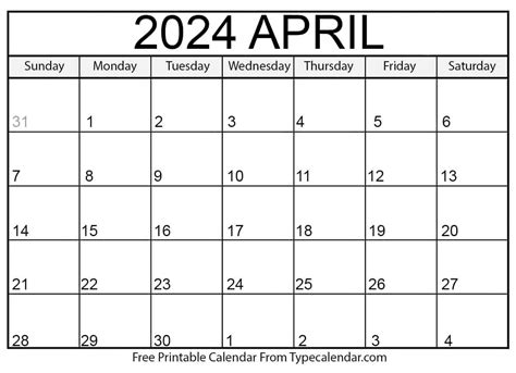 Free Printable Editable April Calendar Dosi Nanine