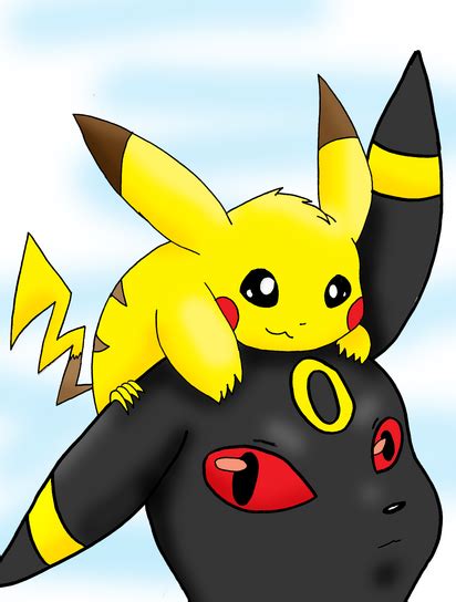 Pikachu And Umbreon By Thegreenpikachu On Deviantart