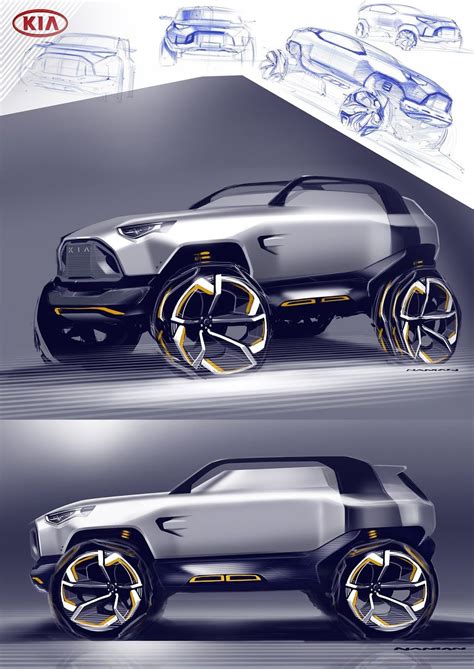 Exploring a Kia identity SUV Car Design Sketch, Car Sketch, Best ...