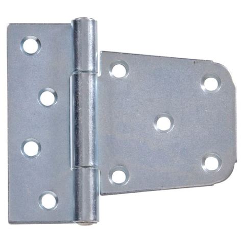 Hillman 3 12 In Heavy Duty T Hinge In Zinc Plated For 2 X 4 Or 4 X 4 Post Applications 5 Pack