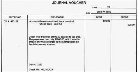 What Is Journal Voucher Accounting Journal Voucher Online Account Reading