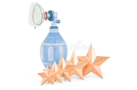 Bag valve mask or Ambu bag stock illustration. Illustration of ...