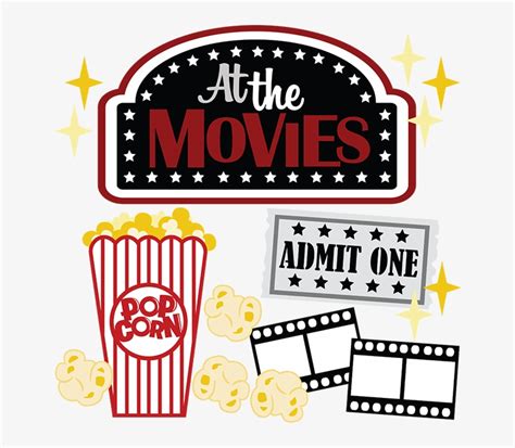 At The Movies Svg Scrapbook Files Movie Svg File For Clip Art Movie