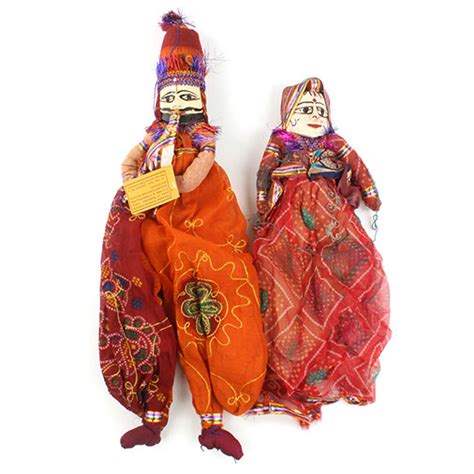 Traditional Rajasthani Puppets Handmade Indian Puppet From Siesta