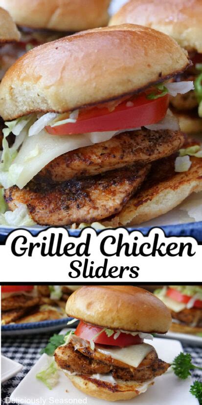 Grilled Chicken Sliders Deliciously Seasoned