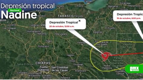 Nadine se debilita a depresión tropical pero mantendrá l El Mexicano