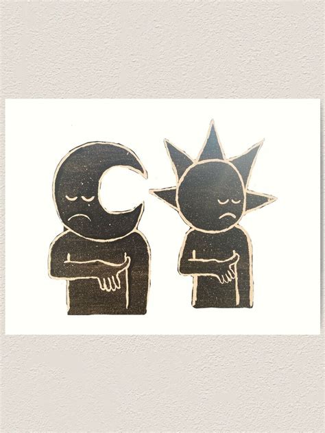 "kid cudi day n' nite sun and moon" Art Print for Sale by radbunny42 | Redbubble