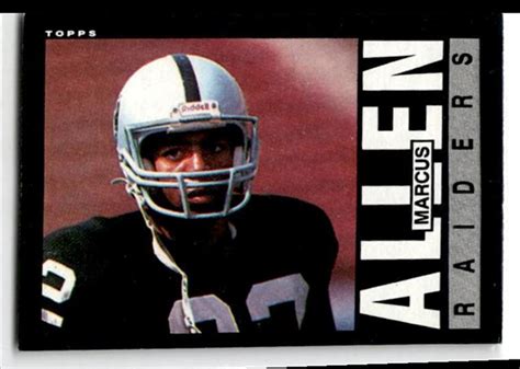 Topps Marcus Allen Los Angeles Raiders Ebay