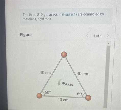 Solved The Three Masses Shown In Figure Are Connected By Chegg