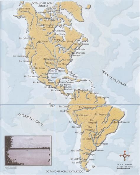 Mapa De Hidrografia De America Themelower