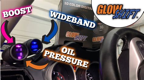 Glowshift Boost Oil Pressure Gauge Install For The Evo X Wideband