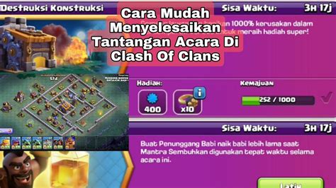 Cara Cepat Menyelesaikan Misi Acara Mode Malam Clash Of Clans Youtube