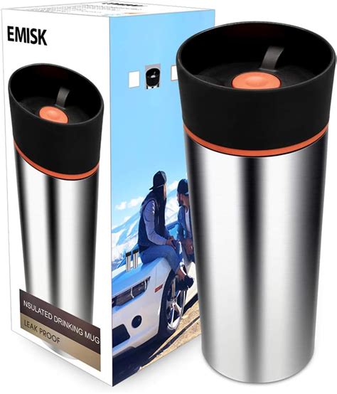 Travel Coffee Mug With 360 Degree Drinking Lid Emisk Leak Proof Vacuum