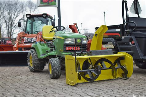 John Deere X Lawn Tractor With Snowblower For Sale Farms