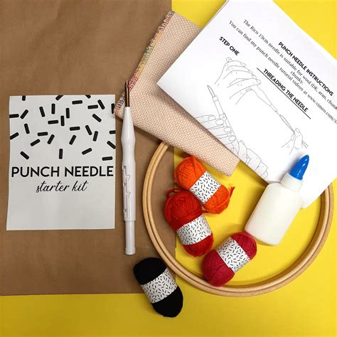 Punch Needle Starter Kit Punch Needle Gift Set Complete Punch Needle