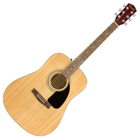 Fender Fa Acoustic Dreadnought Pack Natural Walnut Fingerboard At