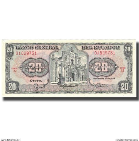 Ecuador Billet Équateur 20 Sucres 1988 1988 11 22 KM 121Aa NEUF