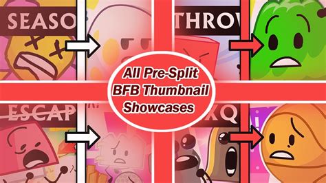 What If Pre Split Bfb Thumbnails Were In The Tpot Style Compilation Youtube