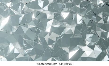 Abstract Silver Chrome Crystal Texture Close Stock Illustration