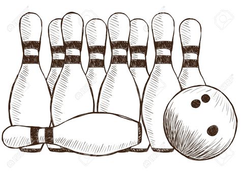 Bowling Pins Drawing at GetDrawings | Free download