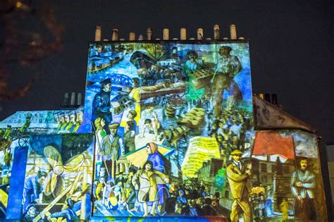 Projection Mural Leith With Tim Chalk Paul Grime