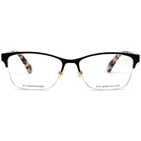 Kate Spade Eyeglasses Glorianne Wr7 Black On White Tortoise Etsy