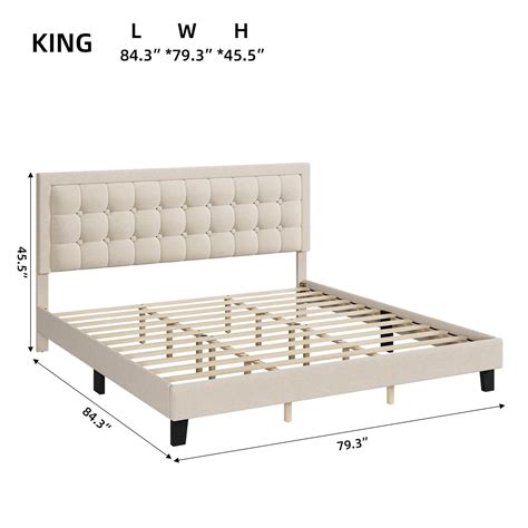 Bed Frame with Adjustable Headboard – Overstock