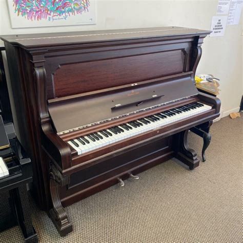 Steinway Upright Piano, Mahogany, Model 1098, Restored - Supreme Pianos