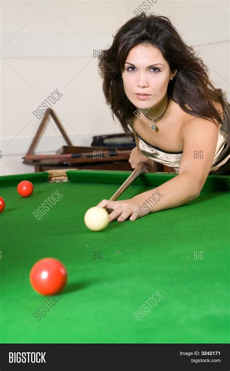 Sexy Woman Playing Billiard Image And Photo Bigstock