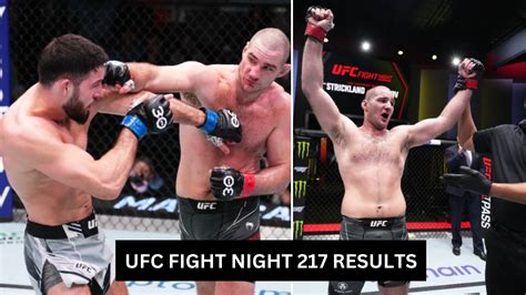 UFC Fight Night 217 Highlights And Results UFC Kickstarts The First