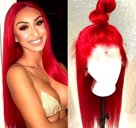 Wowfactor Red Lace Front Human Lace Wig Munimoro Gob Pe