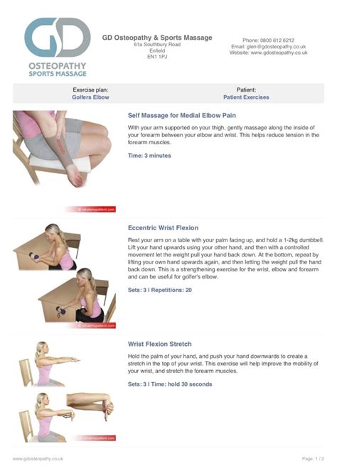 Medial Epicondylitis Exercises