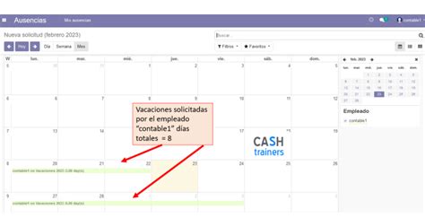 Gestión y Control Vacaciones y Ausencias Empleados con ODOO