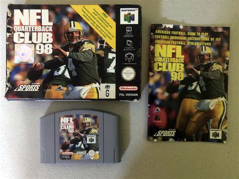 Nfl Quarterback Club 98 Nintendo 64 N64 Game In Box With Manual Vgc