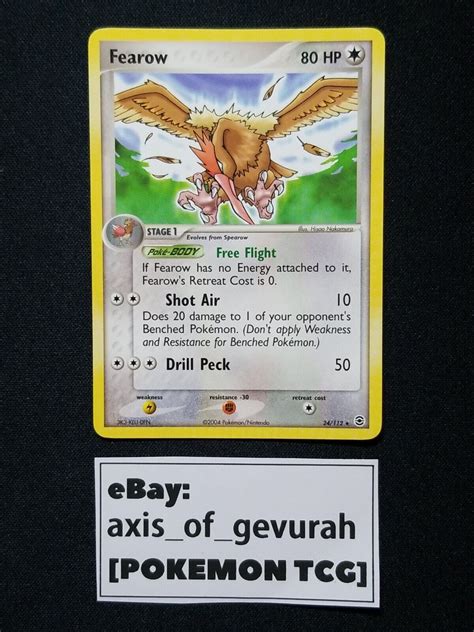 Fearow 24 112 NM EX Fire Red Leaf Green Pokemon Cards EBay