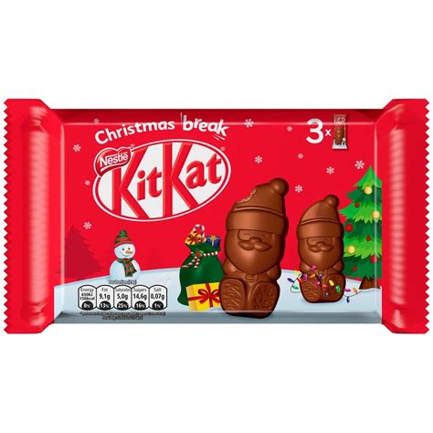 Chocolatina Papa Noel Kit Kat 3x29g