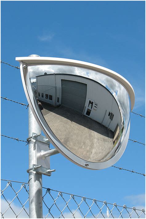 Securikey 900mm Convex Half Dome Acrylic Outdoor Traffic Mirror