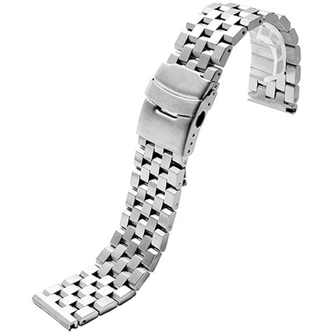 Браслет для часов TIOTIME B142-190-20S 20 мм литой хром матовый