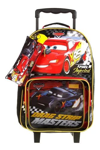 Mochila Escolar Dermiwil Carros Color Negro Dise O Carros