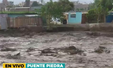 Puente Piedra Vecinos En Alerta Por Crecida Del Río Chillón