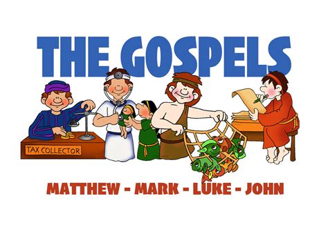 FreeBibleimages :: Bible books - the Gospels and Acts :: Four gospel ...